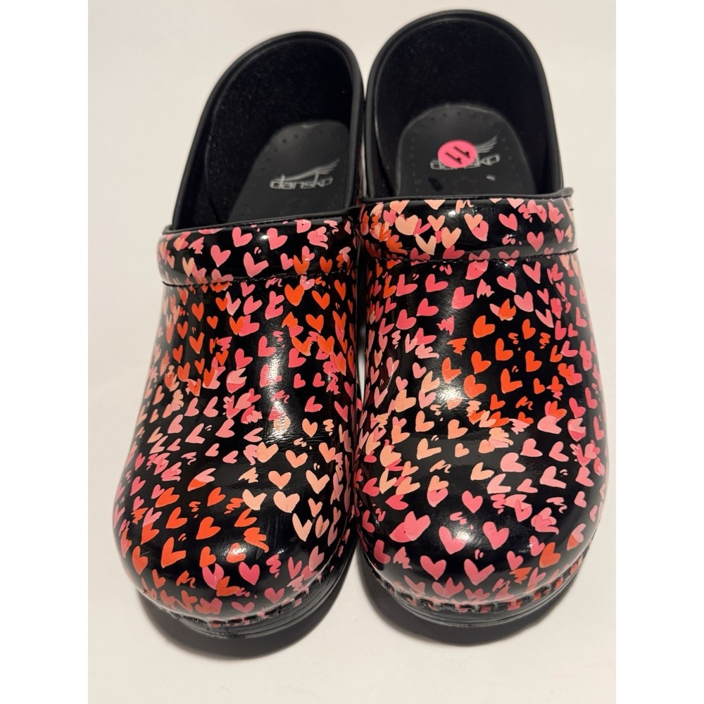 Dansko Womens "Tiny Hearts" Patent Leather Size 42 New 11.5